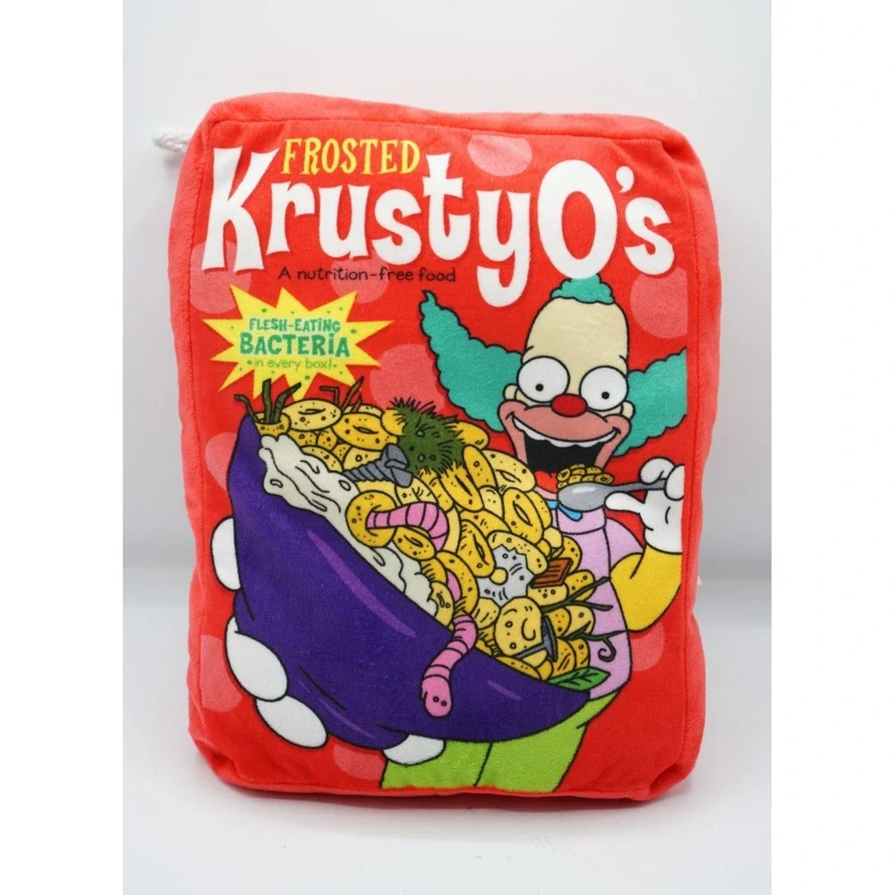 The Simpsons Krusty O's Cereal Plush‎ Pillow Universal Studios 10